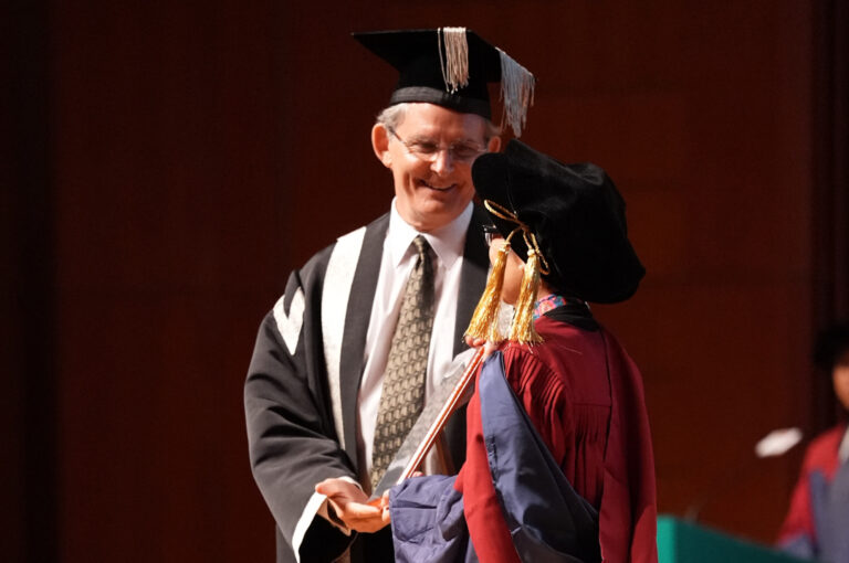 Professor Jay Siegel at the Congregation Ceremony
