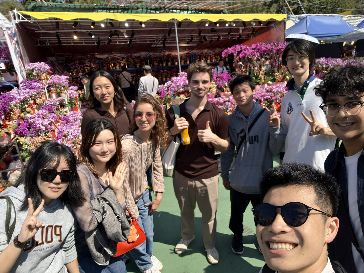Chinese New Year flower market